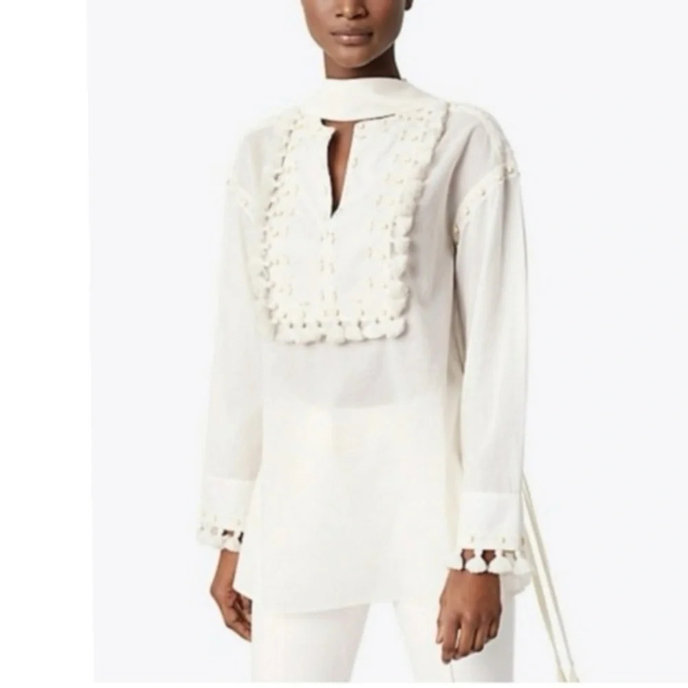 Tory Burch Lizzie Tassel Tunic (Small) - Picture 2 of 6